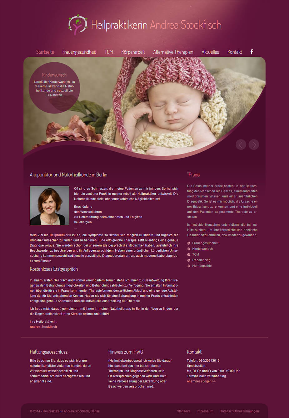 Webseite: Heilpraktikerin